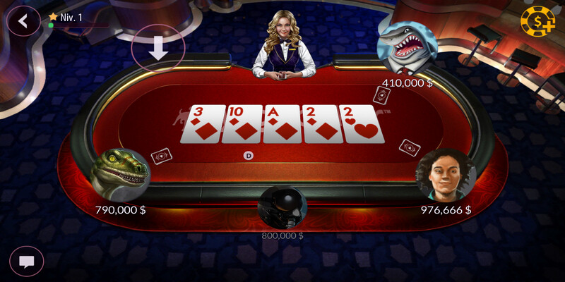 Zynga Poker đa dạng bàn chơi để bạn tùy ý đặt cược
